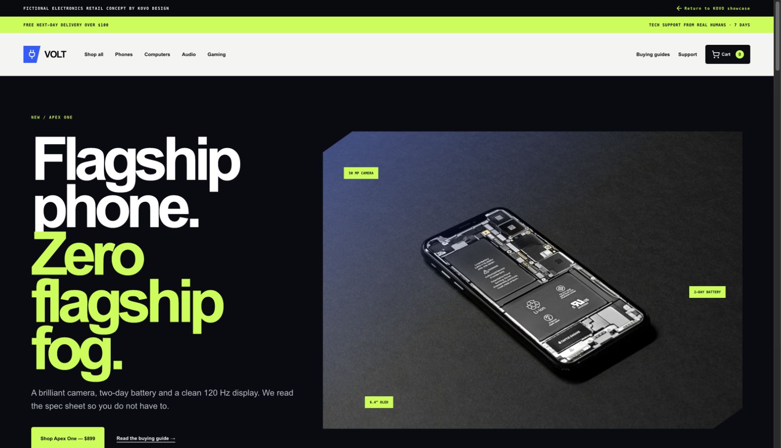 VOLT Ecommerce website preview